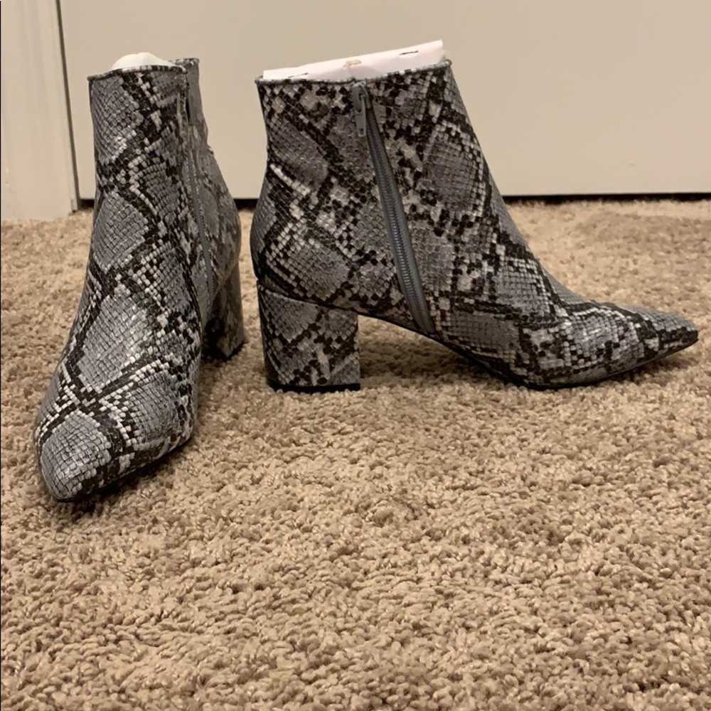 Steve Madden Snakeskin Booties